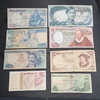 Billetes Portugal antiguos