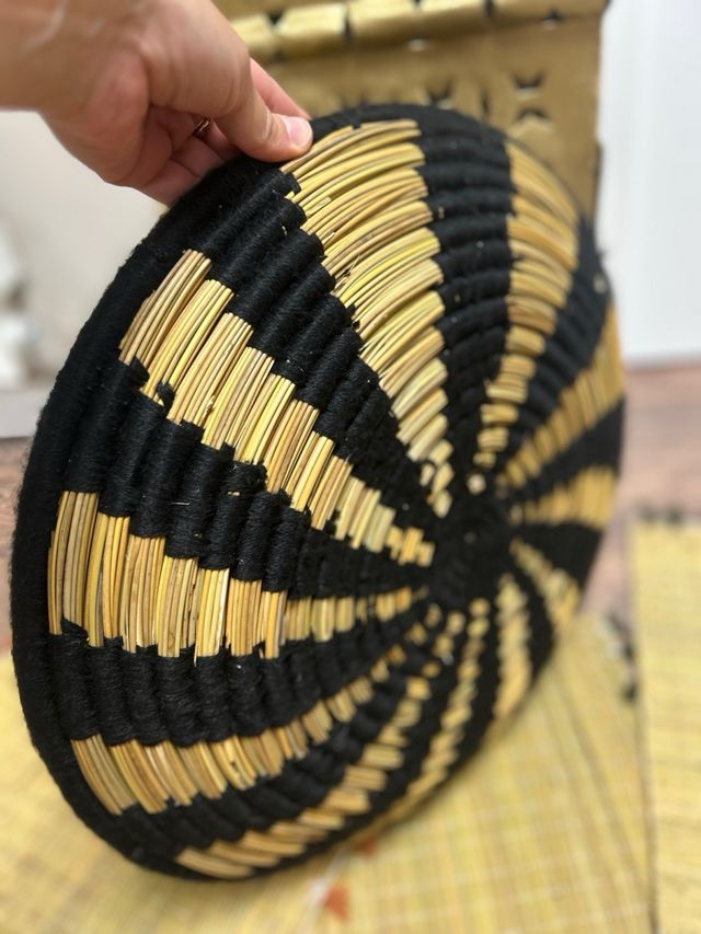 Bandejas artesanales marroquíes - mimbre