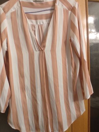 Blusa rayas Stradivarius M