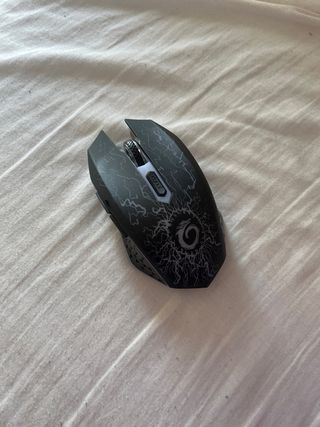 Ratón Gaming inalámbrico negro