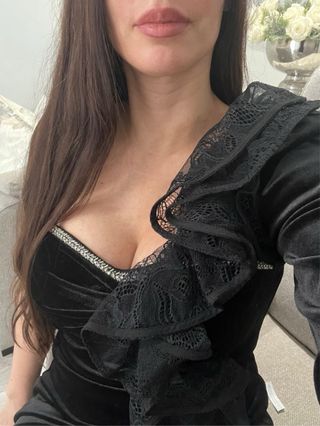 Vestido negro fiesta - Talla M /38 Lo usé una vez.