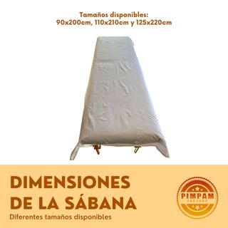 Pack2 Sabanas NO ajustables Lavables para Camillas