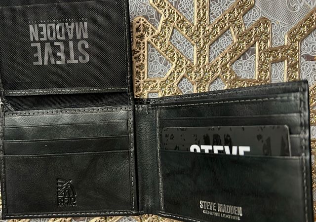 Billetera Steve Madden Negra Hombre