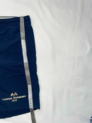 Bañador Thomas Burberry Azul Logo Bordado XL