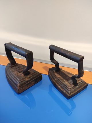 2 Planchas Hierro Antiguas