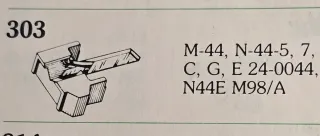 AGUJAS TOCADISCOS SHURE FOX 330/580/650 DIAMANTE