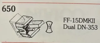AGUJAS TOCADISCOS SHURE FOX 330/580/650 DIAMANTE