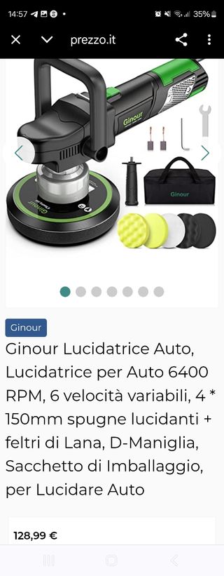 Lucidatrice auto Ginour 6400 RPM