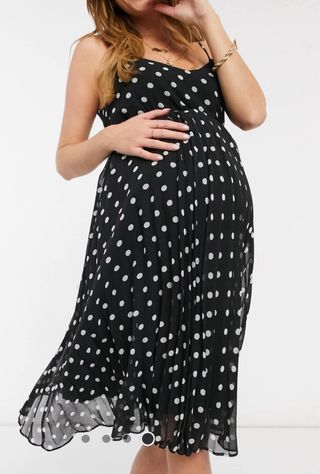 Vestido ASOS lunares negro