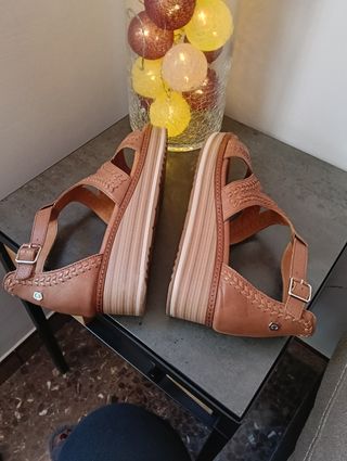 Sandalias Carmela Piel Marrón - 41