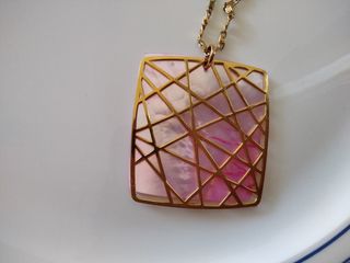 Colgante Oro Rosa & Nácar