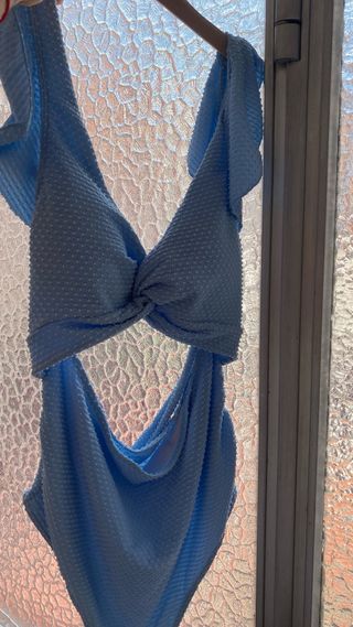 Bañador premamá azul talla 44