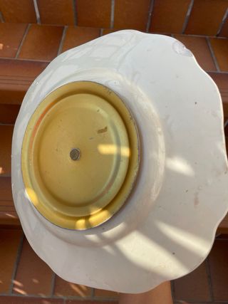 Alzata 3 piatti vintage ceramica