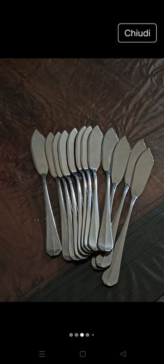 18 Coltelli per pesce in acciaio