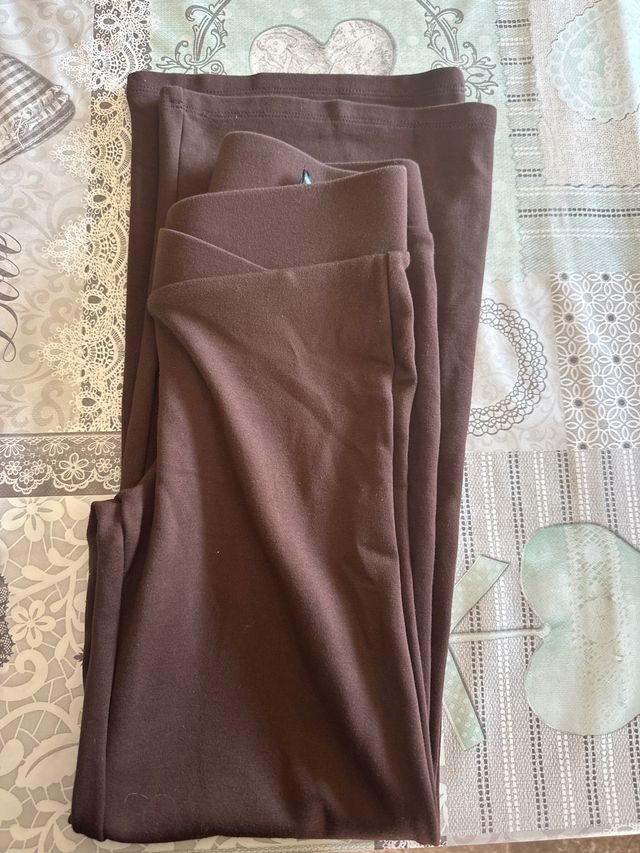 Mallas marrón acampanadas - Talla 11