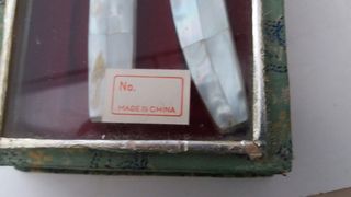 Juego de 2 mini espadas de jade.