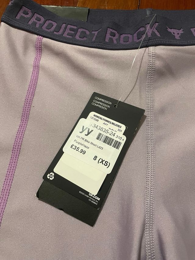 Calções Compressão UA Project Rock XS