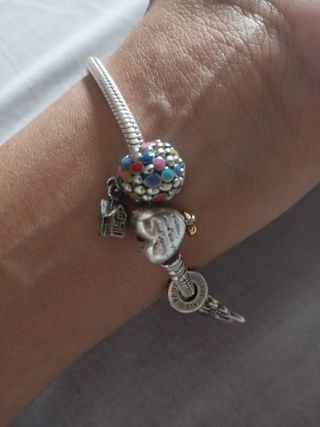 Pulsera Pandora plata y oro