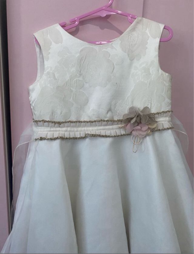 Vestido niña 6 años - Blanco roto