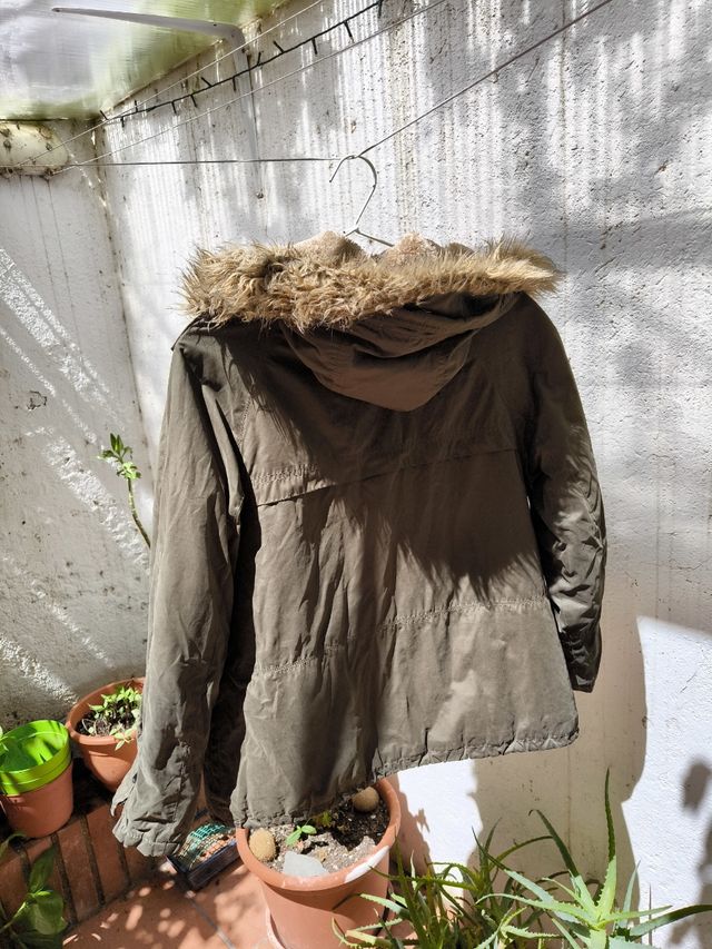 Chaqueta Zara verde militar
