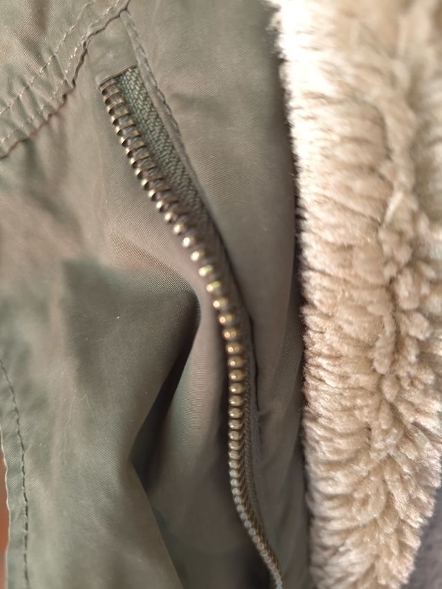 Chaqueta Zara verde militar