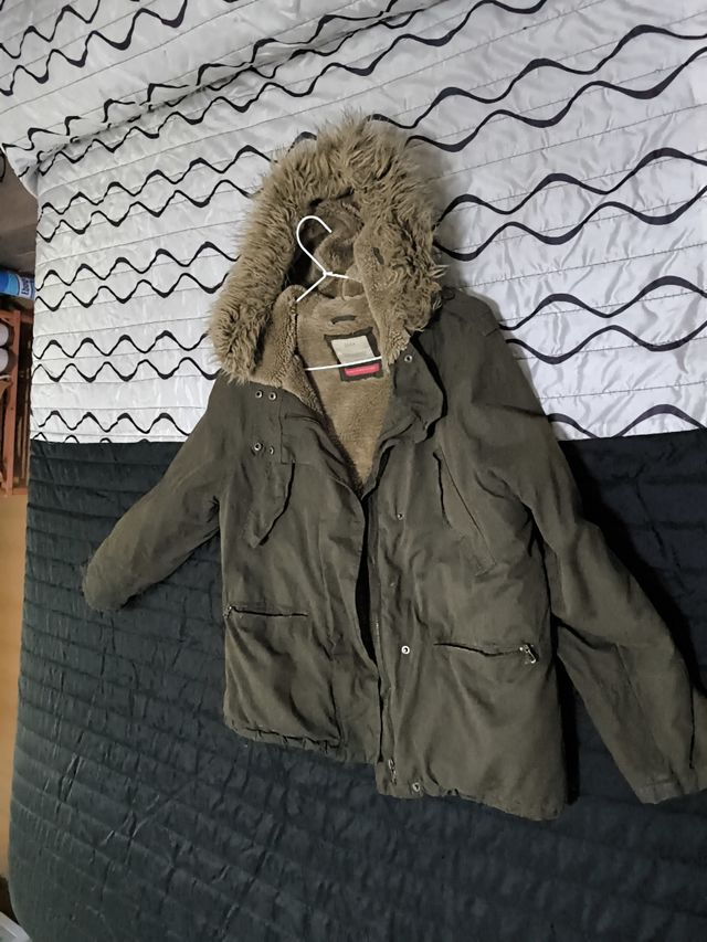 Chaqueta Zara verde militar