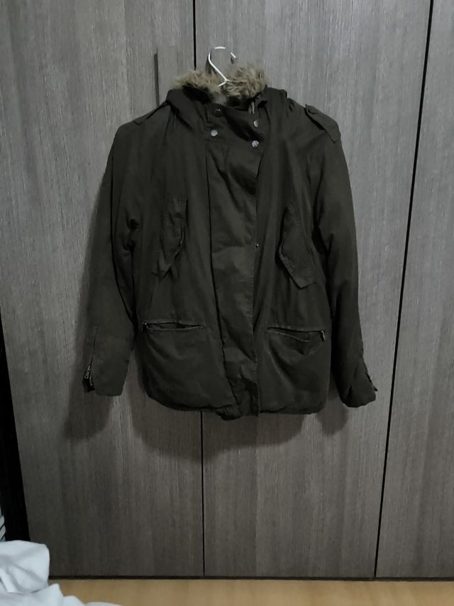 Chaqueta Zara verde militar