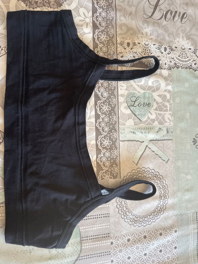 Top negro niña - talla 9/10 años