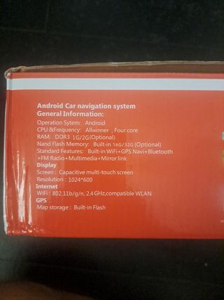 Radio Coche 2 Din Android GPS BT WiFi