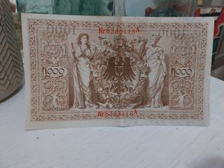 Billete 1000 Reichsmark Alemán