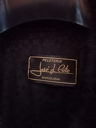 Abrigo astracán José de Cote talla 44