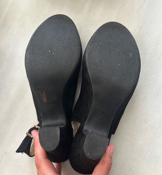 Sandalias negras tacón 40