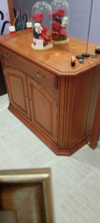 Mueble recibidor madera maciza