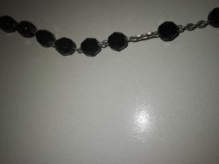 Rosario negro cristal