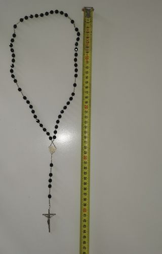Rosario negro cristal