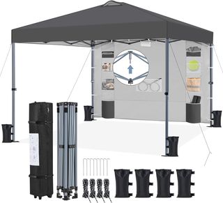 Gazebo Pieghevole 2,5 x 2,5 M da Giardino a Una Sp