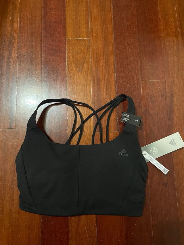 Sutiã Adidas Preto - Suporte Médio - Tam. S(DD)