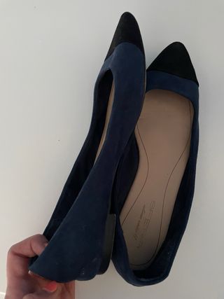 Bailarinas Sfera azul marino-negro, talla 40