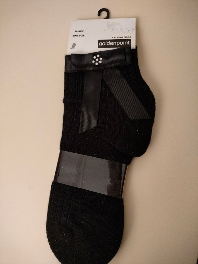 Calzini Golden lady neri, tg unica