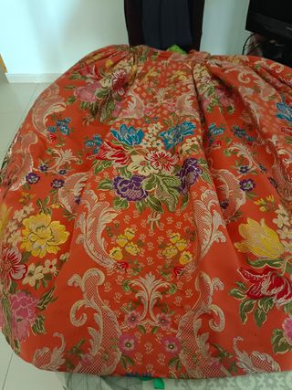 Traje completo fallera alicantina naranja 