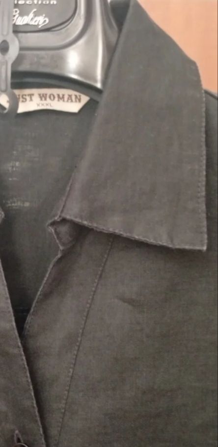 Camicia Just Woman lino nera tg 8