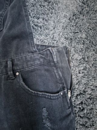 Peto corto vaquero negro
