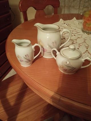 Juego café porcelana - 3 piezas