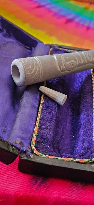 Chillum in Pietra Intagliata