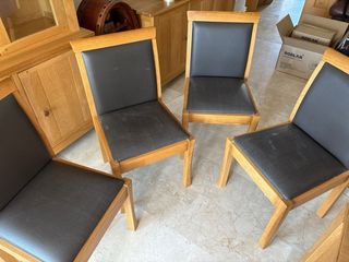 4 Sillas Comedor Piel