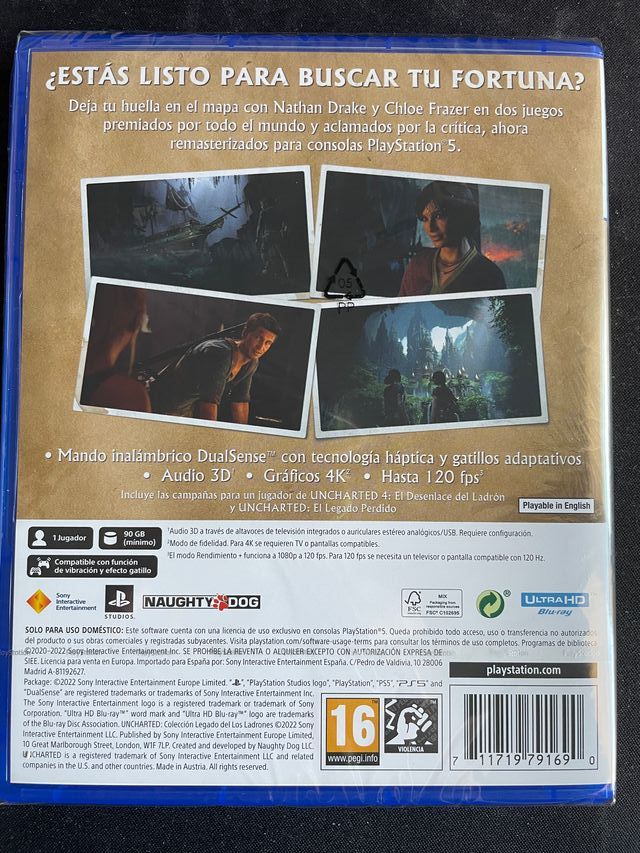 PS5 Uncharted Colección - Nuevo