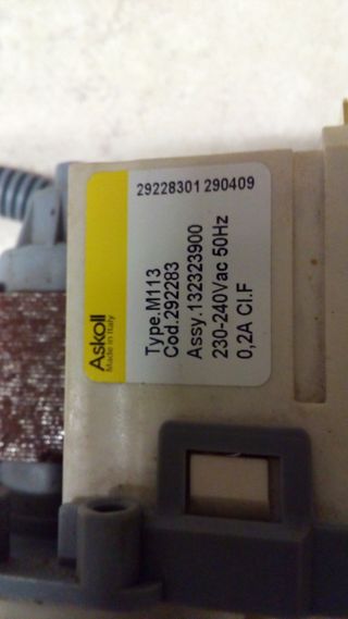 Pompa lavatrice usata