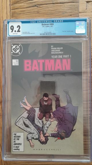 Batman #404 Year one PT1 cgc 9.2, Miller Mazzucche