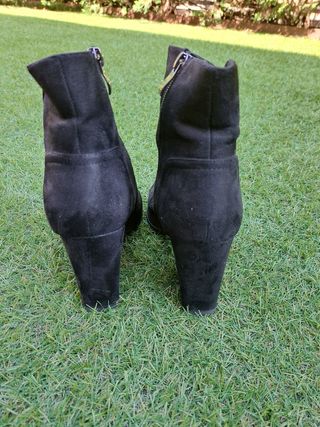 Botines negros mujer tacón
