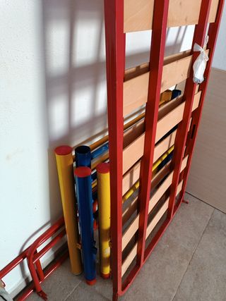 Litera metálica 90cm - roja